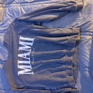 Hollister Gray Sweatshirt with Bold Print
